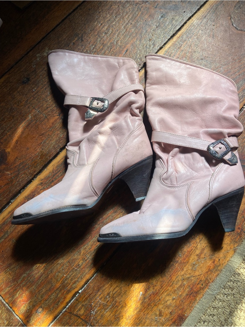Zodiac Soft Pink Heeled Boots